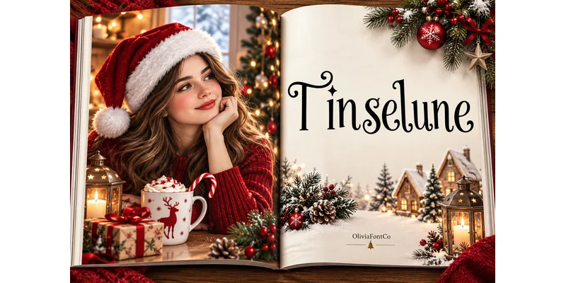 Tinselune Font by OliviaFontCo — Display Font — thumbnail 3