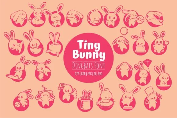Tiny Bunny by Onoborgol — Dingbats Font