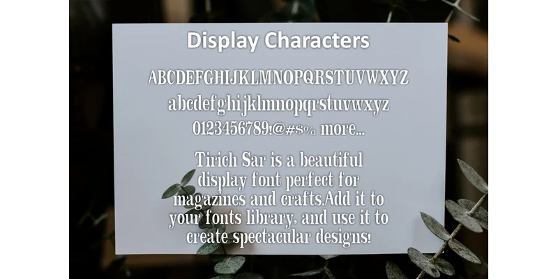 Tirich Sar Font by mhd.usman00 — Display Font — thumbnail 3