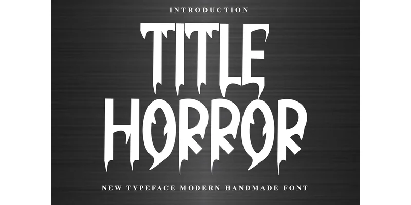 Title Horror Font by PiPi Creative — Display Font