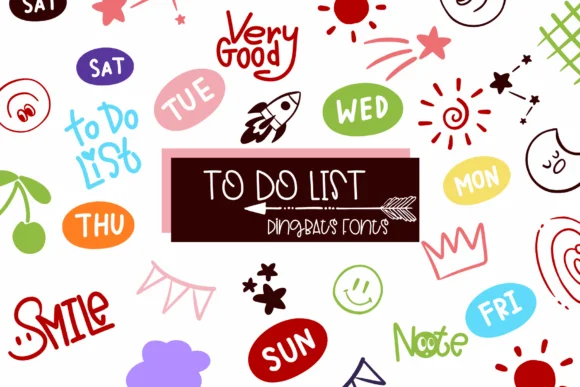 To Do List by Sirinart — Dingbats Font