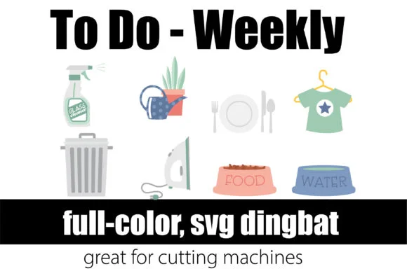 To Do - Weekly by Illustration Ink — Color Fonts Font