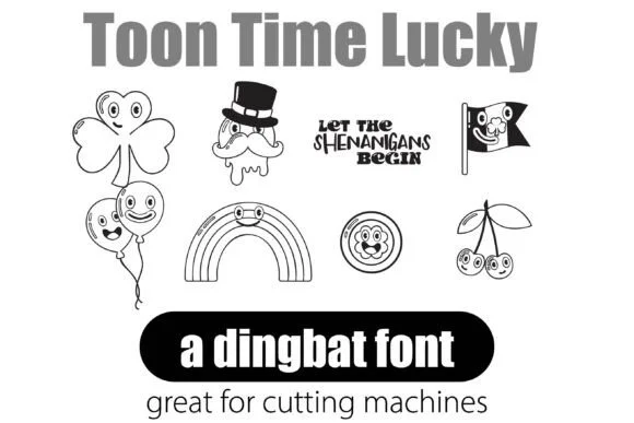 Toon Time Lucky by Illustration Ink — Dingbats Font