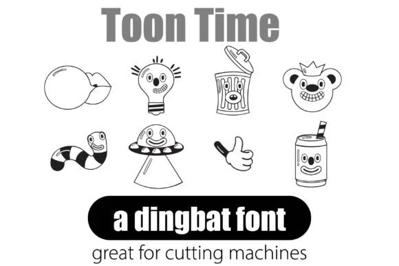 Toon Time by Illustration Ink — Dingbats Font