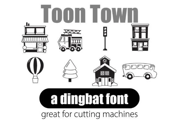 Toon Town by Illustration Ink — Dingbats Font