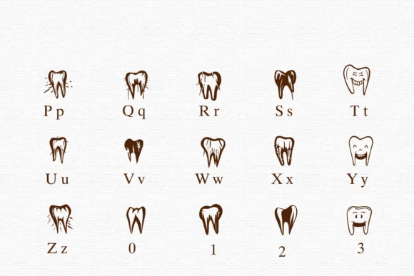 Tooth Bundle by Nongyao — Dingbats Font — thumbnail 3