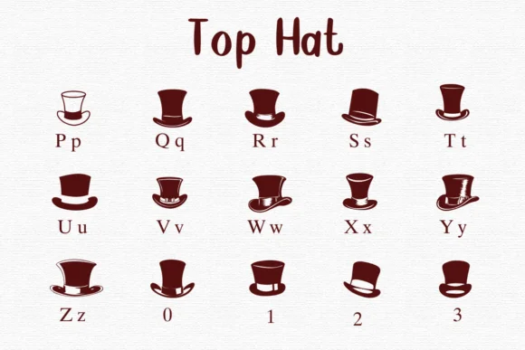 Top Hat by Nongyao — Dingbats Font — thumbnail 3