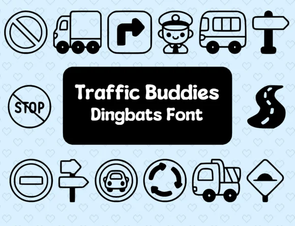 Traffic Buddies by Distiny4919 — Dingbats Font