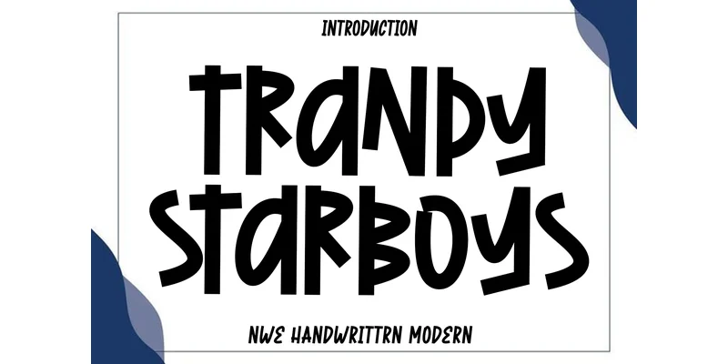 Trandy Starboys Font by Plafont store — Display Font