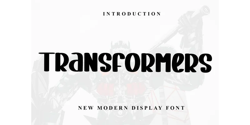 Transformers Font by Inermedia STUDIO — Display Font