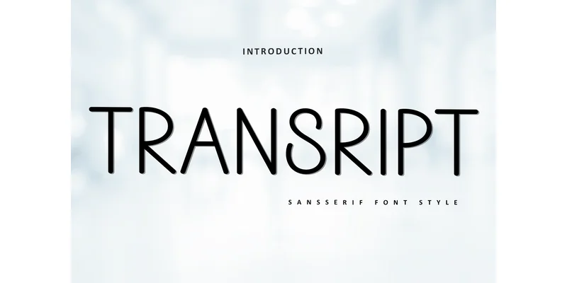 Transript Font by FreshTypeINK — Sans Serif Font