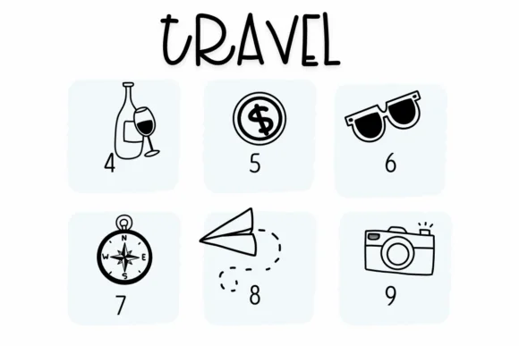 Travel by Sirinart — Dingbats Font — thumbnail 4