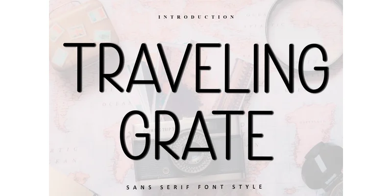 Traveling Grate Font by FreshTypeINK — Sans Serif Font
