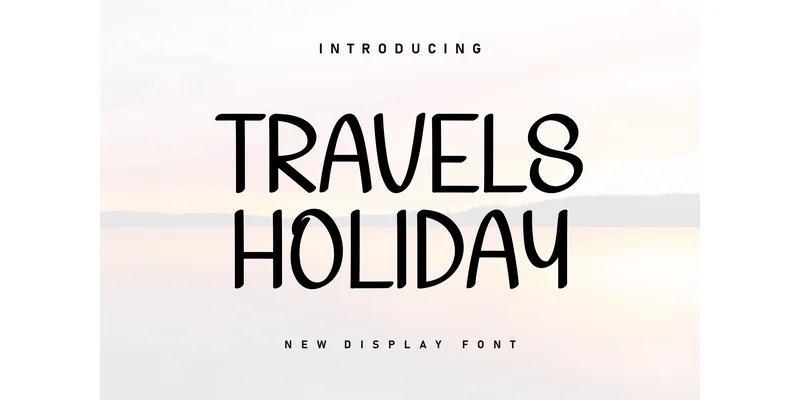 Travels Holiday Font by ArtLine Design — Display Font