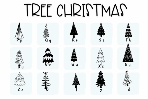 Tree Christmas by Sirinart — Dingbats Font — thumbnail 3