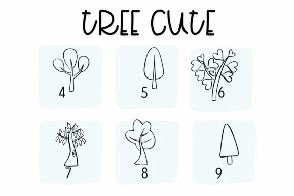 Tree Cute by Sirinart — Dingbats Font — thumbnail 4