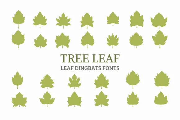 Tree Leaves by Eystore — Dingbats Font