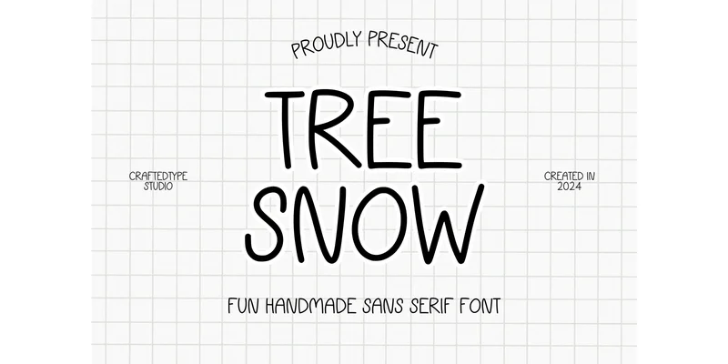 Tree Snow Font by CraftedType Studio — Sans Serif Font