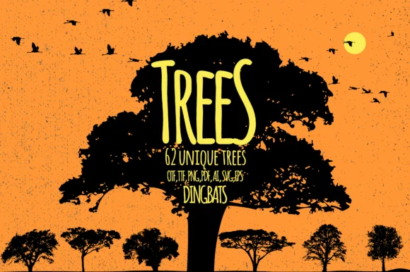 Trees 2.0 by Minimalistartstudio — Dingbats Font