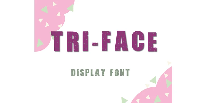 Tri-face Font by Happy Bamboo — Display Font