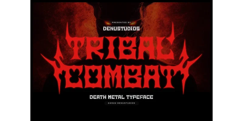 Tribal Combat Font by Denustudios by Denustudios — Blackletter Font