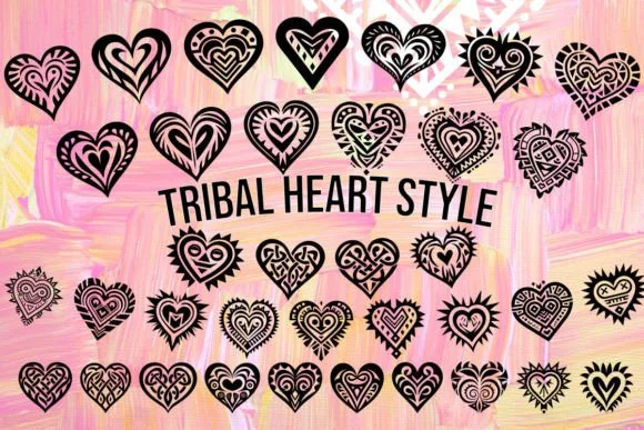 Tribal Heart Style by MOMAT THIRTYONE — Dingbats Font