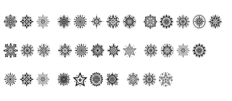 Tribal Star by MOMAT THIRTYONE — Dingbats Font — thumbnail 6