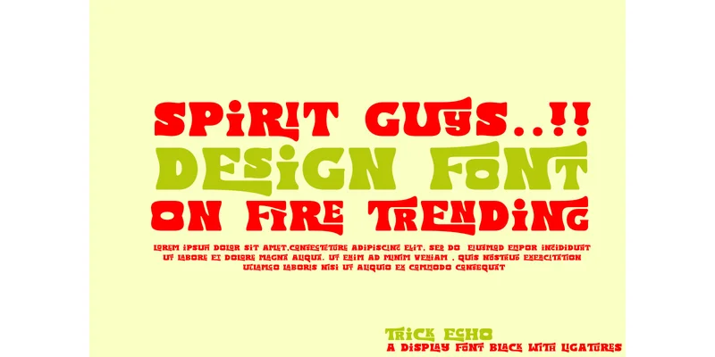 Trick Echo Font by jehansyah251 — Display Font — thumbnail 5