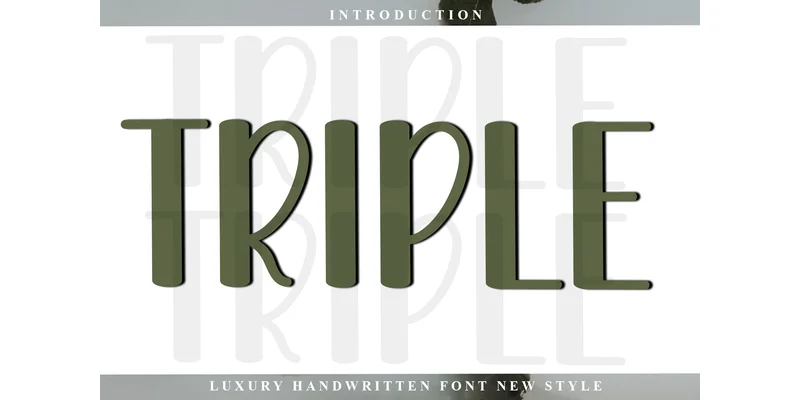 Triple Font by PiPi Creative — Display Font