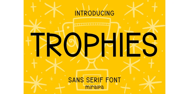 Trophies Font by miraipa — Sans Serif Font