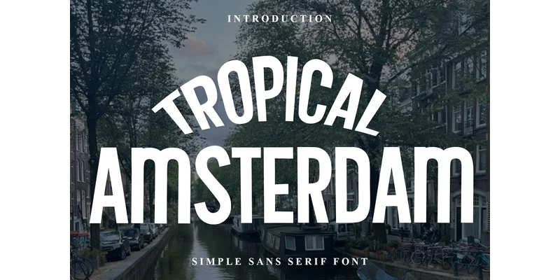 Tropical Amsterdam Font by PiPi Creative — Display Font