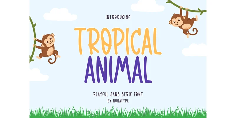 Tropical Animal Font by Nuhatype — Sans Serif Font