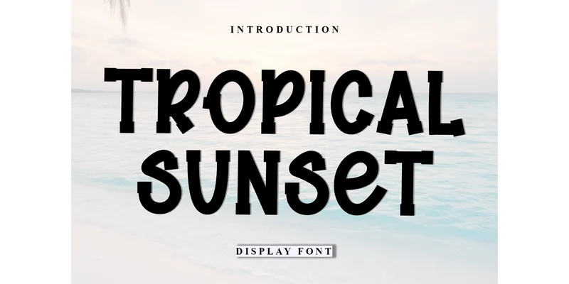 Tropical Sunset Font by Inermedia STUDIO — Display Font