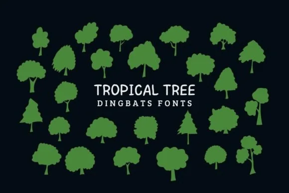 Tropical Tree by Eystore — Dingbats Font