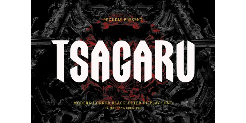 Tsagaru Font by Maulana Creative by Maulana Creative — Blackletter Font