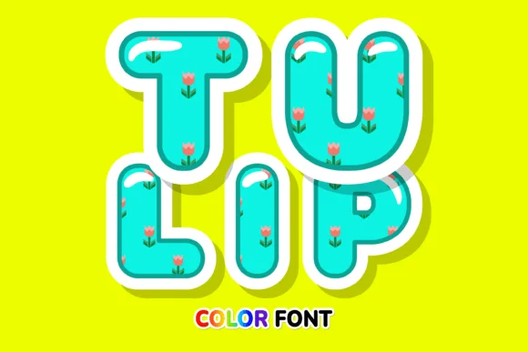 Tulip by JUSTTYPE — Color Fonts Font