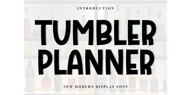 Tumbler Planner Font by FreshTypeINK — Display Font