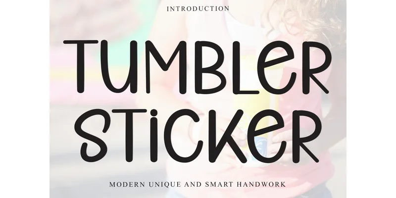 Tumbler Sticker Font by Inermedia STUDIO — Display Font