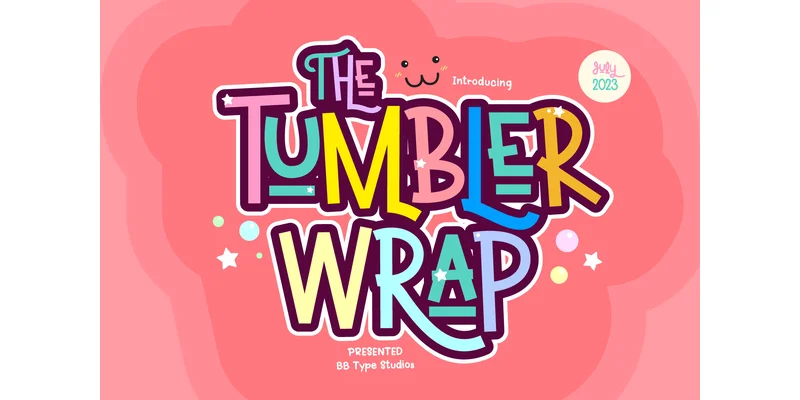Tumbler Wrap Font by BB Type Studios — Display Font