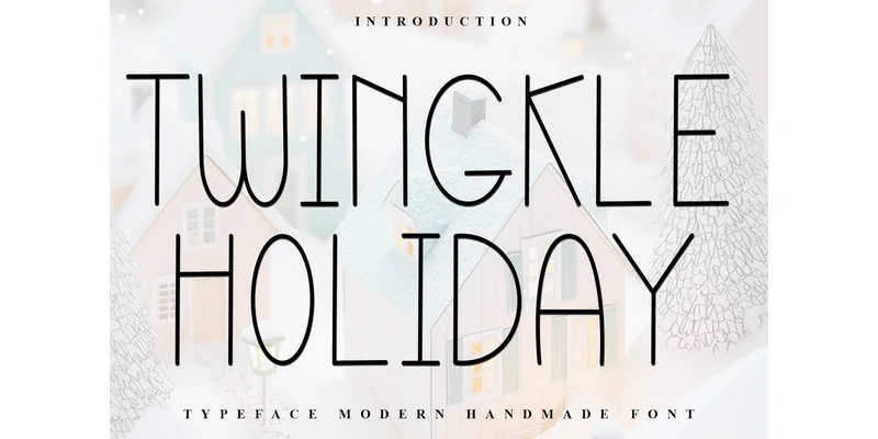 Twingkle Holiday Font by FreshTypeINK — Sans Serif Font