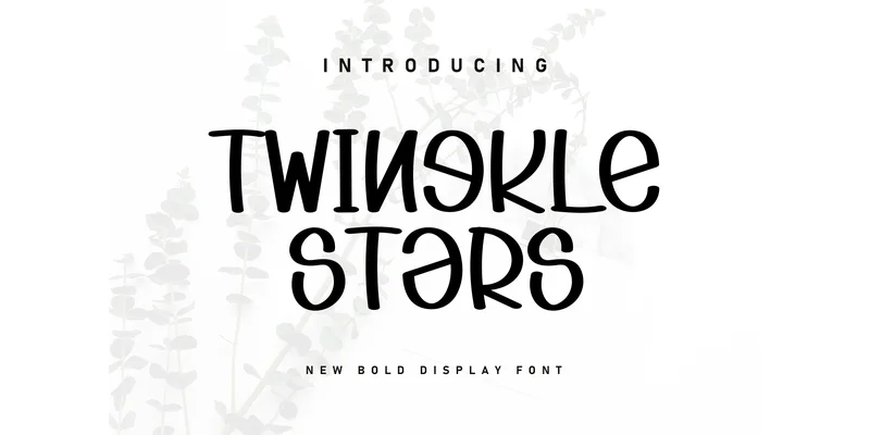 Twingkle Stars Font by KC Production — Display Font