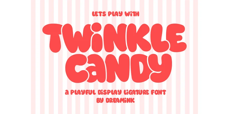 Twinkle Candy Font by Dreamink (7ntypes) — Display Font