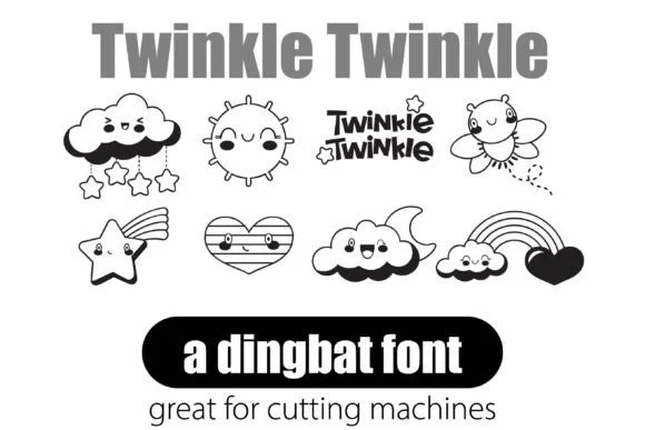 Twinkle Twinkle by Illustration Ink — Dingbats Font
