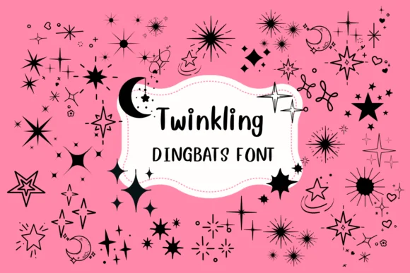 Twinkling by Nun Sukhwan β Dingbats Font