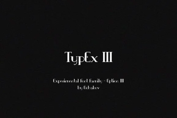 Typex III Font by ochakov β Slab Serif Font