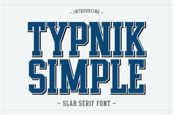 Typnik Simple by Feri (7NTypes) — Slab Serif Font