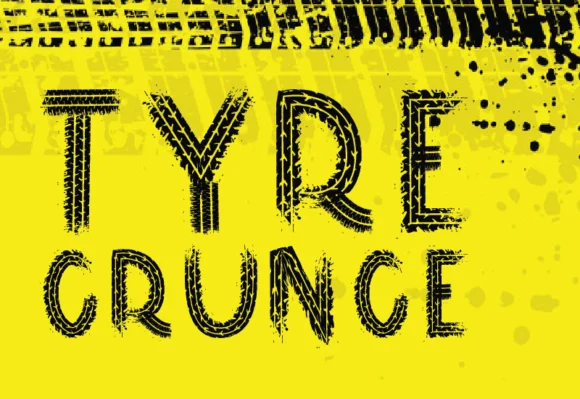 Tyre Grunge by GraphicsNinja — Slab Serif Font