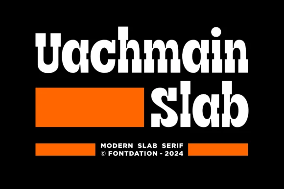Uachmain Slab by Fontdation β Slab Serif Font