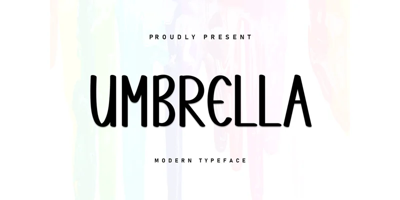 Umbrella Font by Berkah Shop — Display Font