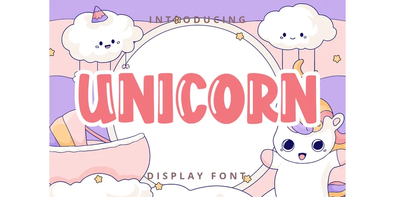 Unicorn Font by Brilian — Display Font